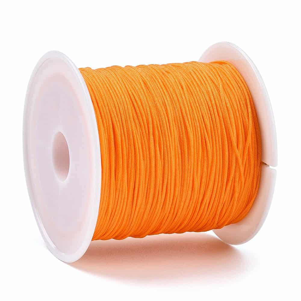 Thin Orange Nylon Polyester Cord