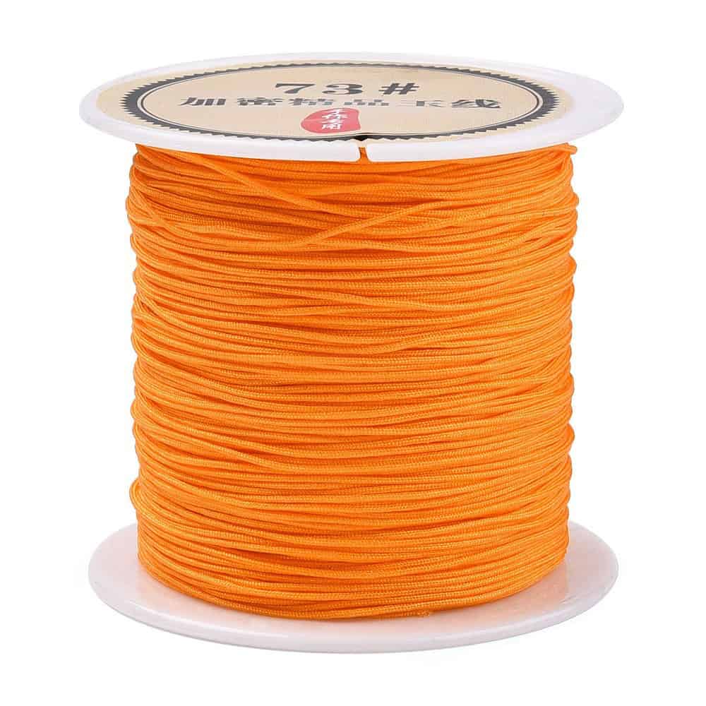 Thin Orange Nylon Polyester Cord