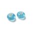 Sky Blue Flat Glass Lampwork Beads
