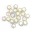Pale Goldenrod Star Shape Glass Beads