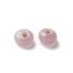Pale Pink Flat Glass Lampwork Beads