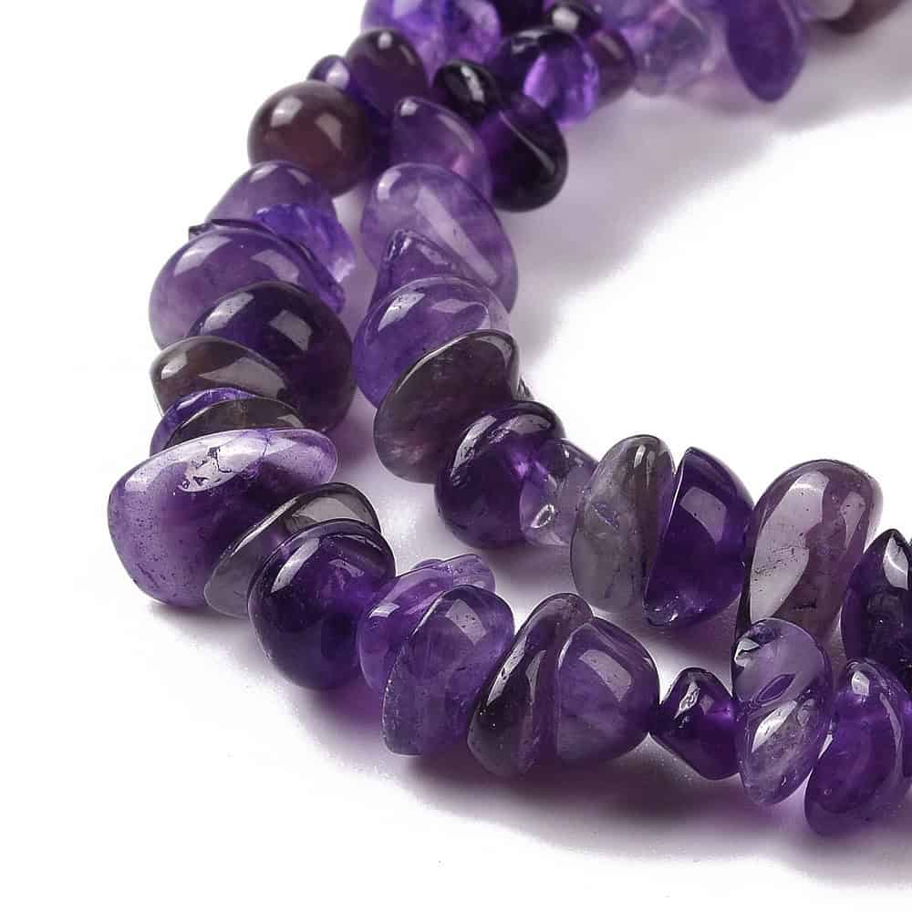 Dark Natural Amethyst Chip Stone