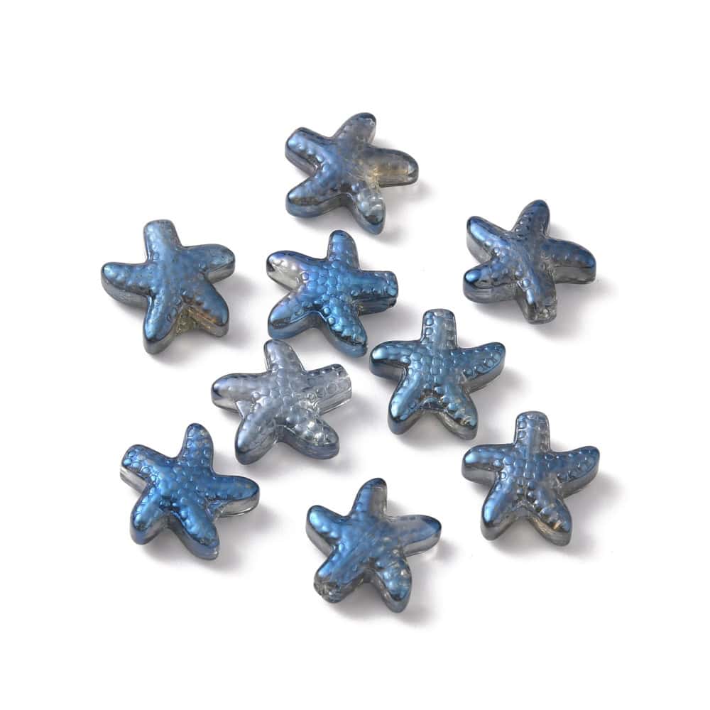 Starfish AB Lampwork Beads