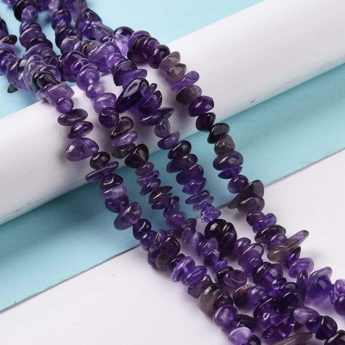 Dark Natural Amethyst Chip Stone