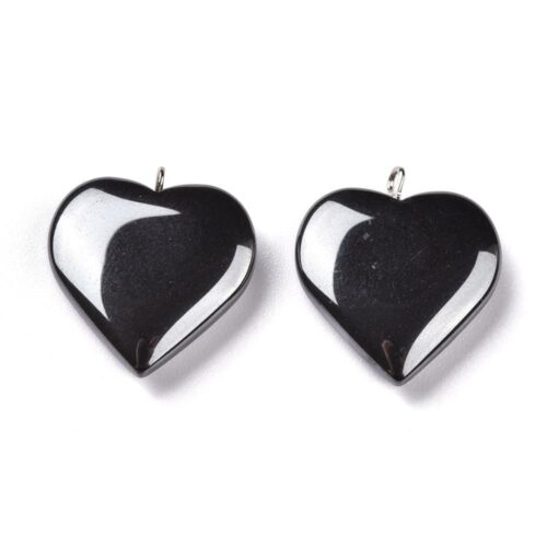 Heart Hematite Pendant