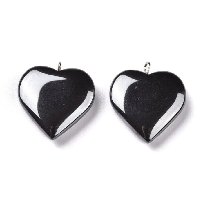 Heart Hematite Pendant