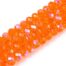 Orange Faceted Rondelle Beads