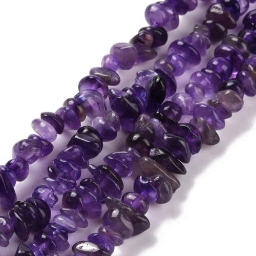 Dark Natural Amethyst Chip Stone