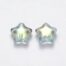 Clear Mist Star Shape Glass Beads