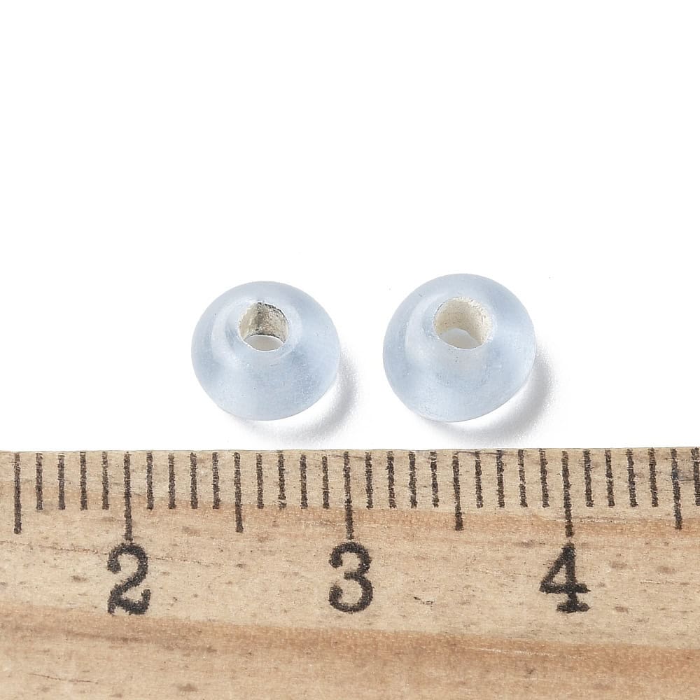 Azure Flat Glass Lampwork Beads