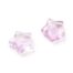 Purple Star Shape Glass Beads