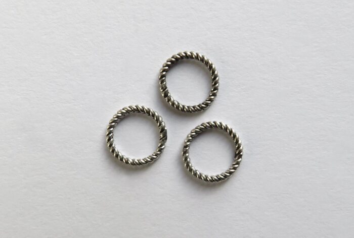 Twisted Closed Sterling Silver Jump Ring