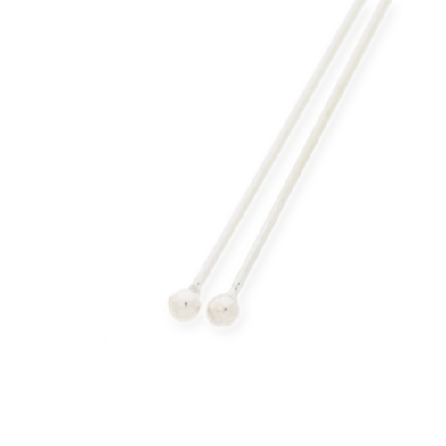 Long Sterling Silver Head Pin
