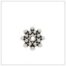 Sterling Silver Flat Sun Bead Spacer