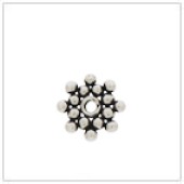 Sterling Silver Flat Sun Bead Spacer