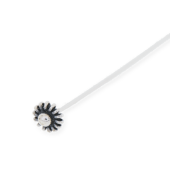 Sunflower Sterling Silver Head Pin