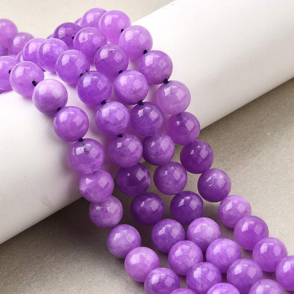 Lilac Natural Jade Gemstones