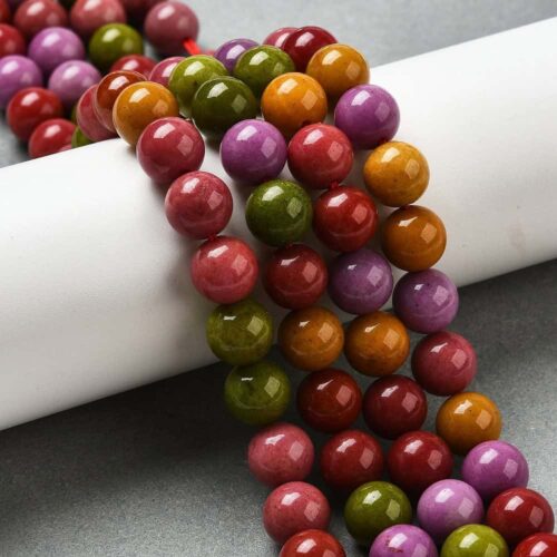 Natural Mixed Colours Jade Gemstones