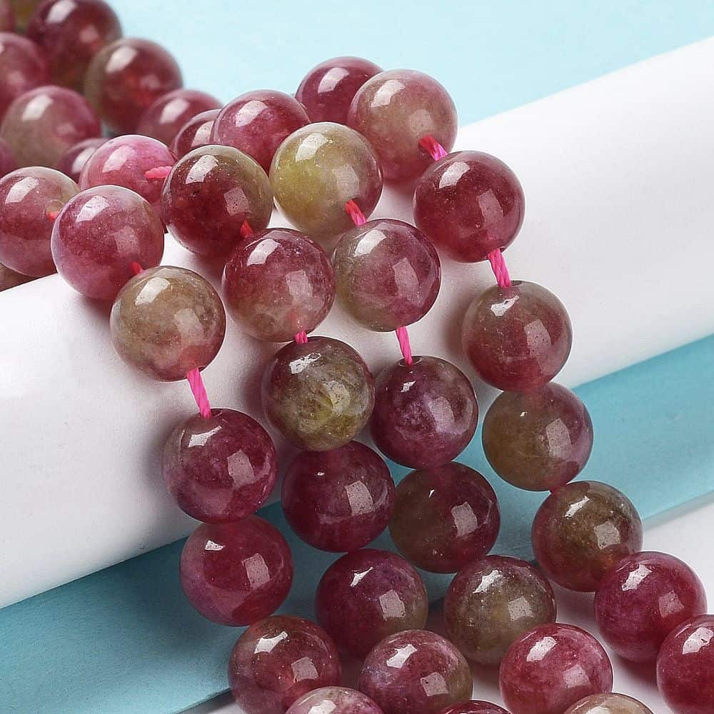 Violet Red Natural Jade Gemstones