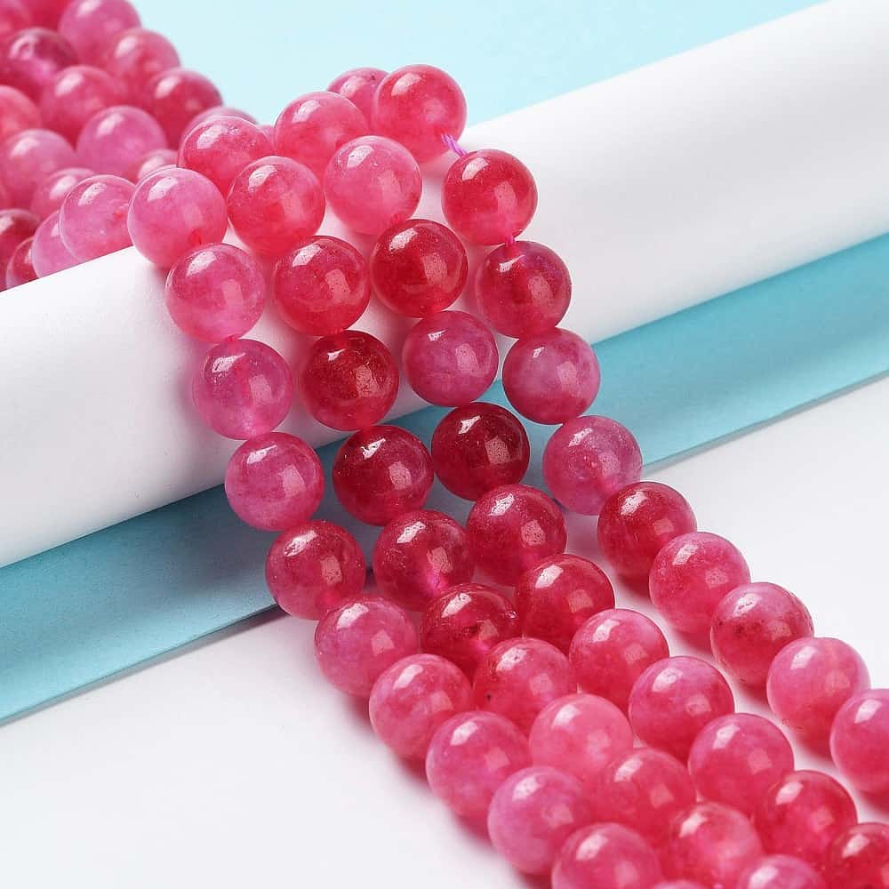 Pink Natural Jade Gemstones