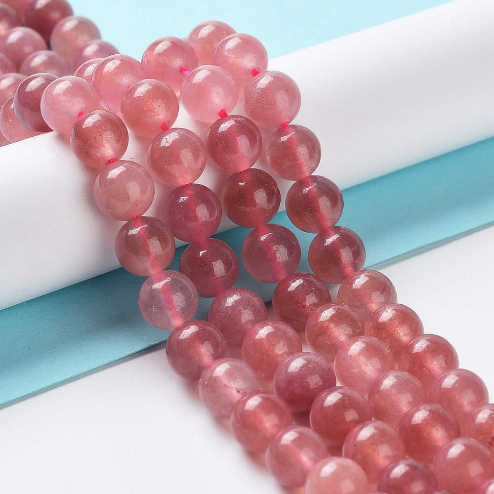 Light Coral Natural Jade Gemstones