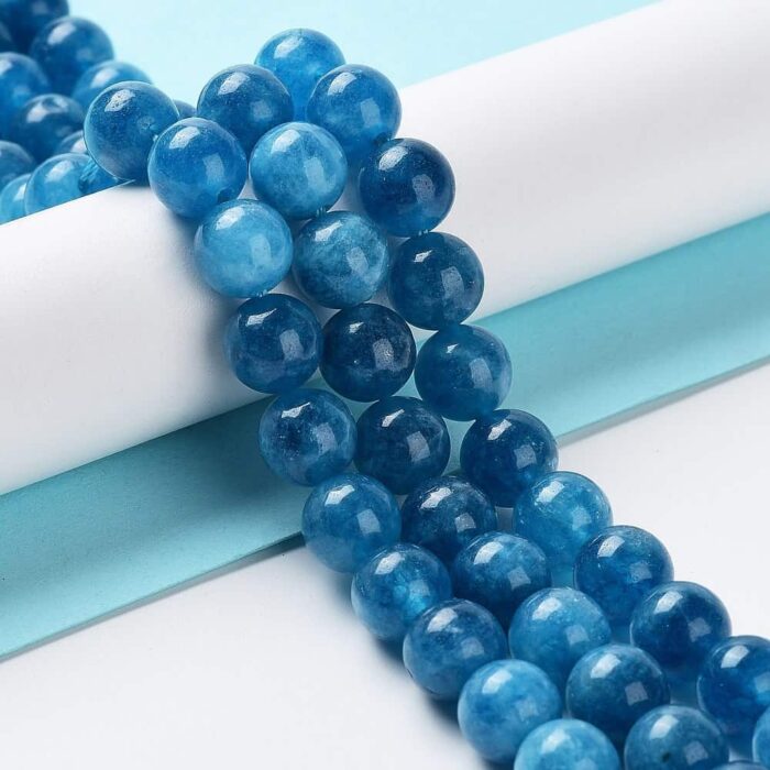 Steel Blue Natural Jade Gemstones