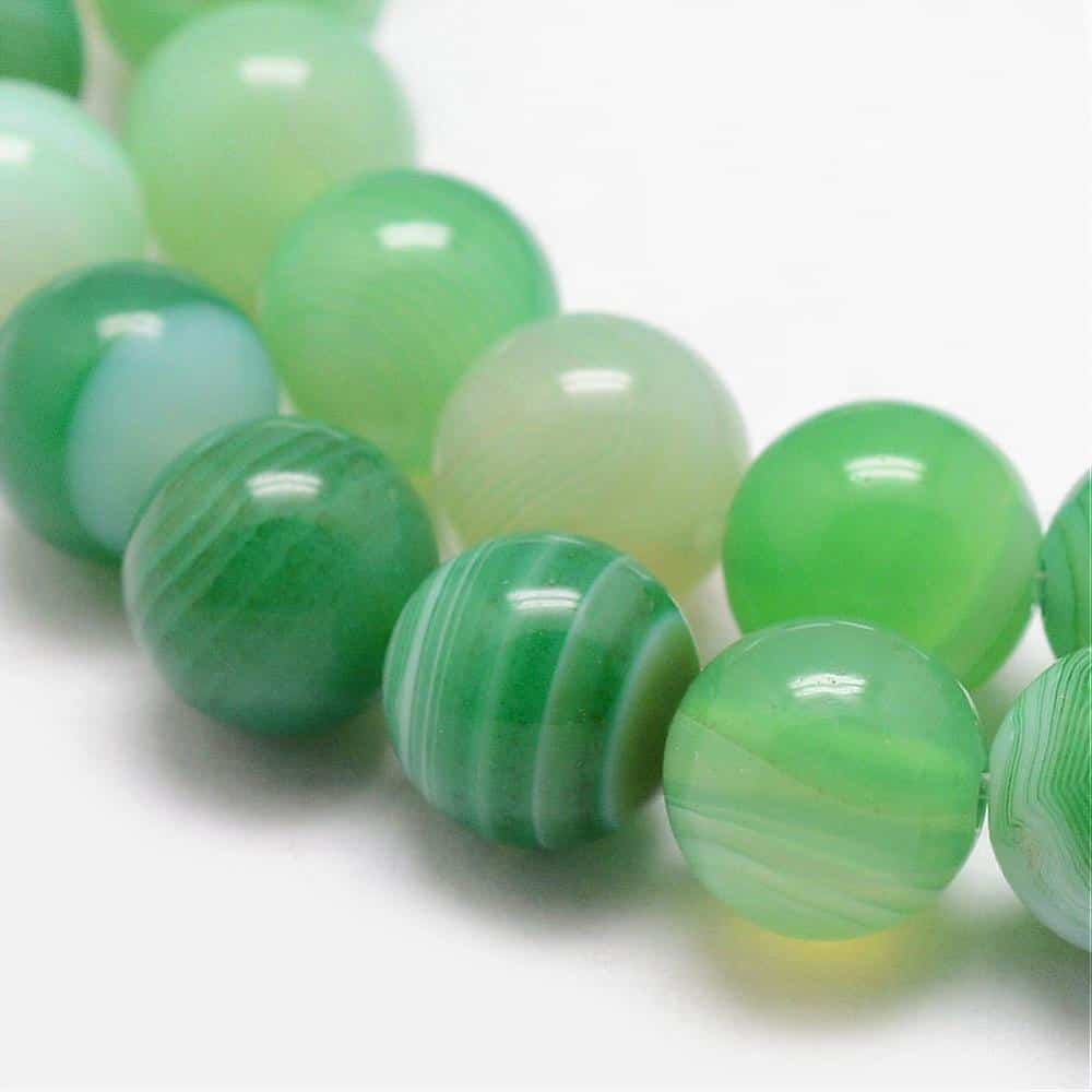 Shinny Green Agate Gemstones
