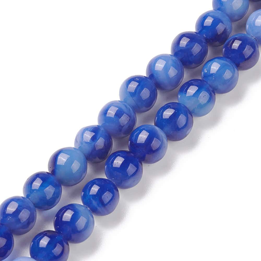 Blue Lampwork Beads