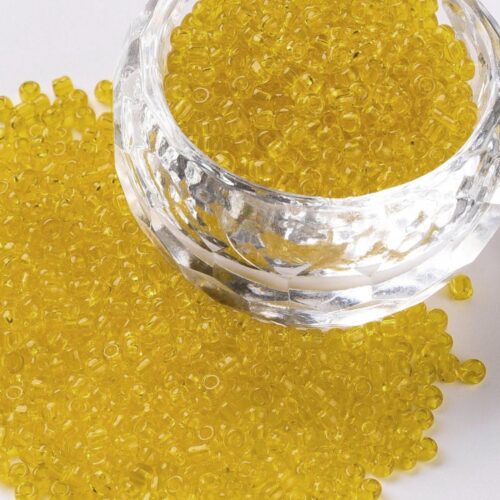 Transparent Yellow Seed Beads