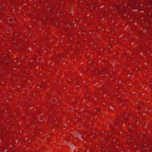 Transparent Red Seed Beads