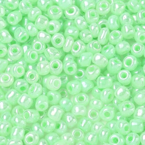 Light Pastel Green Seed Beads