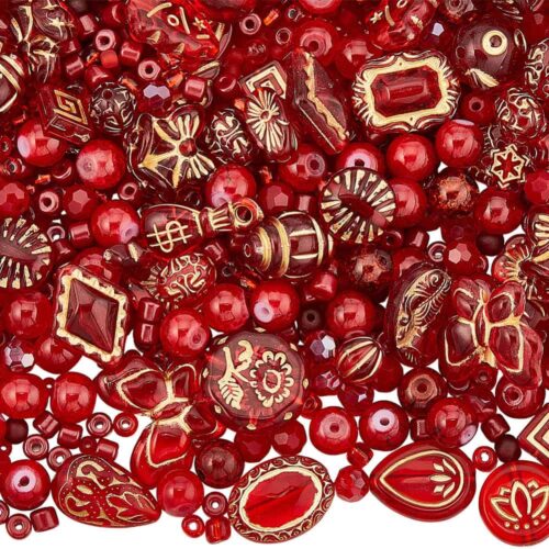 Red Acrylic Glass Beading Kit