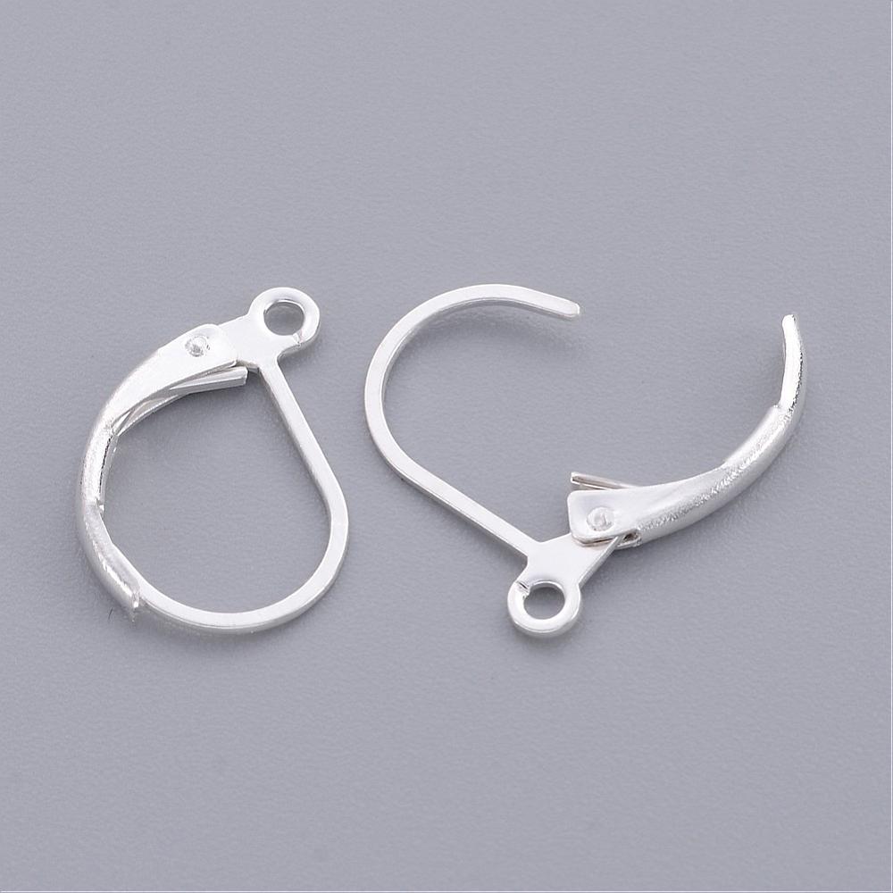 Silver French Lever Back Earring Hooks