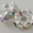 Floral Clear Rondelle Rhinestone Beads