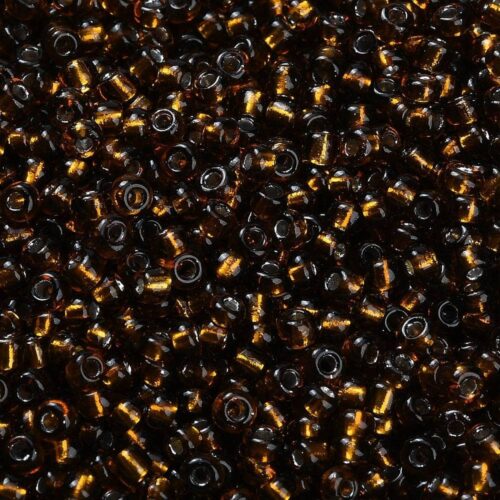 Brown Silver Lined Seed Beads