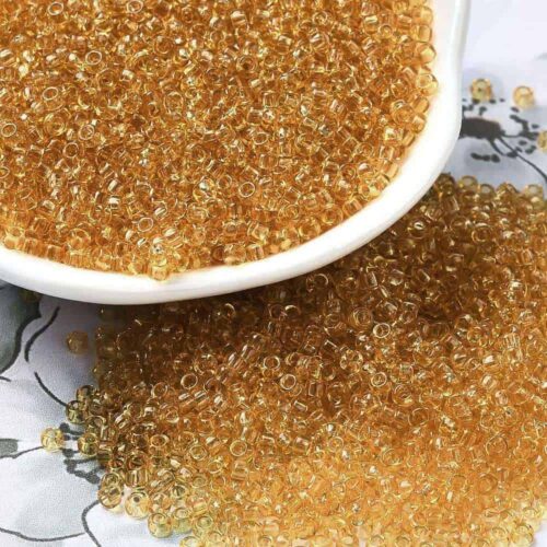 Transparent Goldenrod Seed Beads