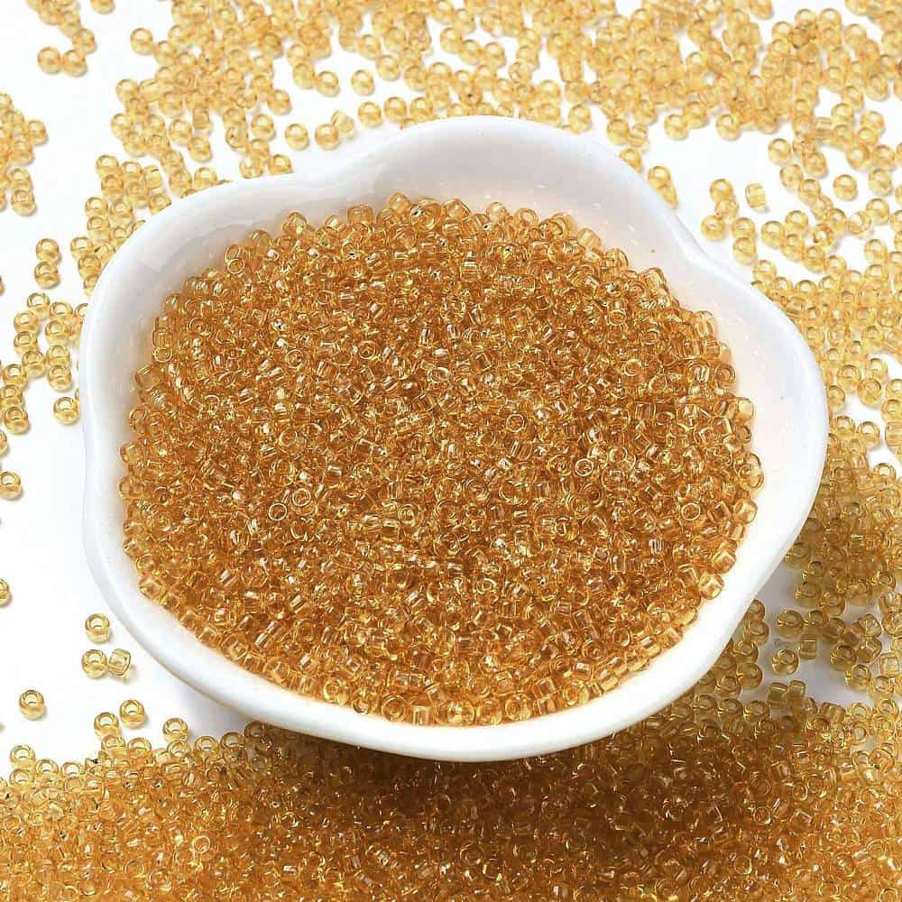 Transparent Goldenrod Seed Beads