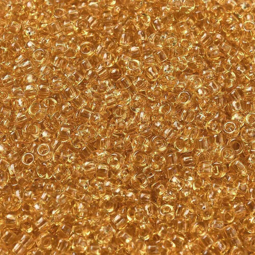 Transparent Goldenrod Seed Beads