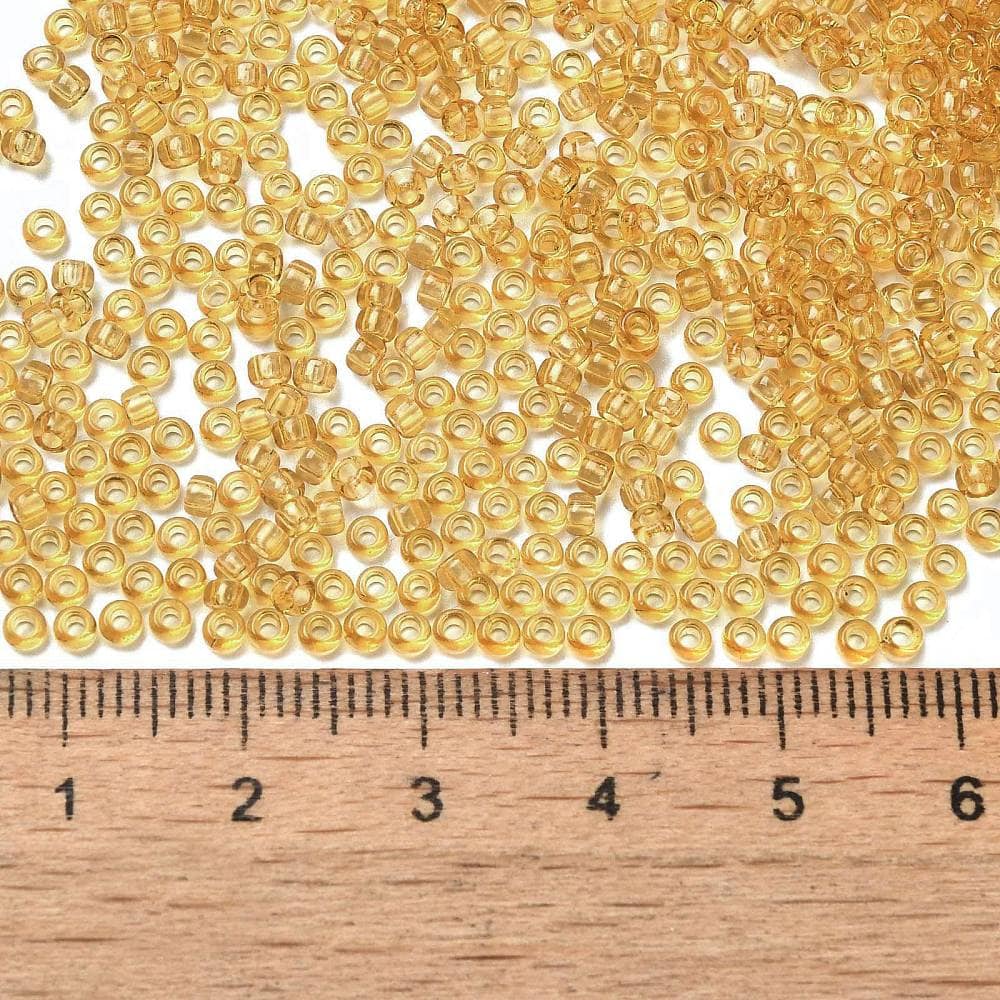 Transparent Goldenrod Seed Beads