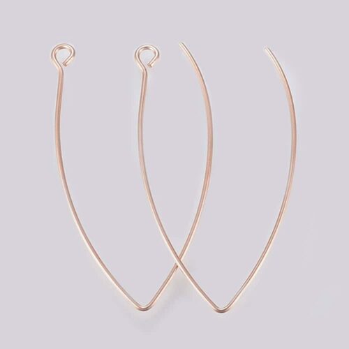 Stainless Steel Rose Gold Earring Hooks