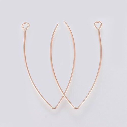 Stainless Steel Rose Gold Earring Hooks