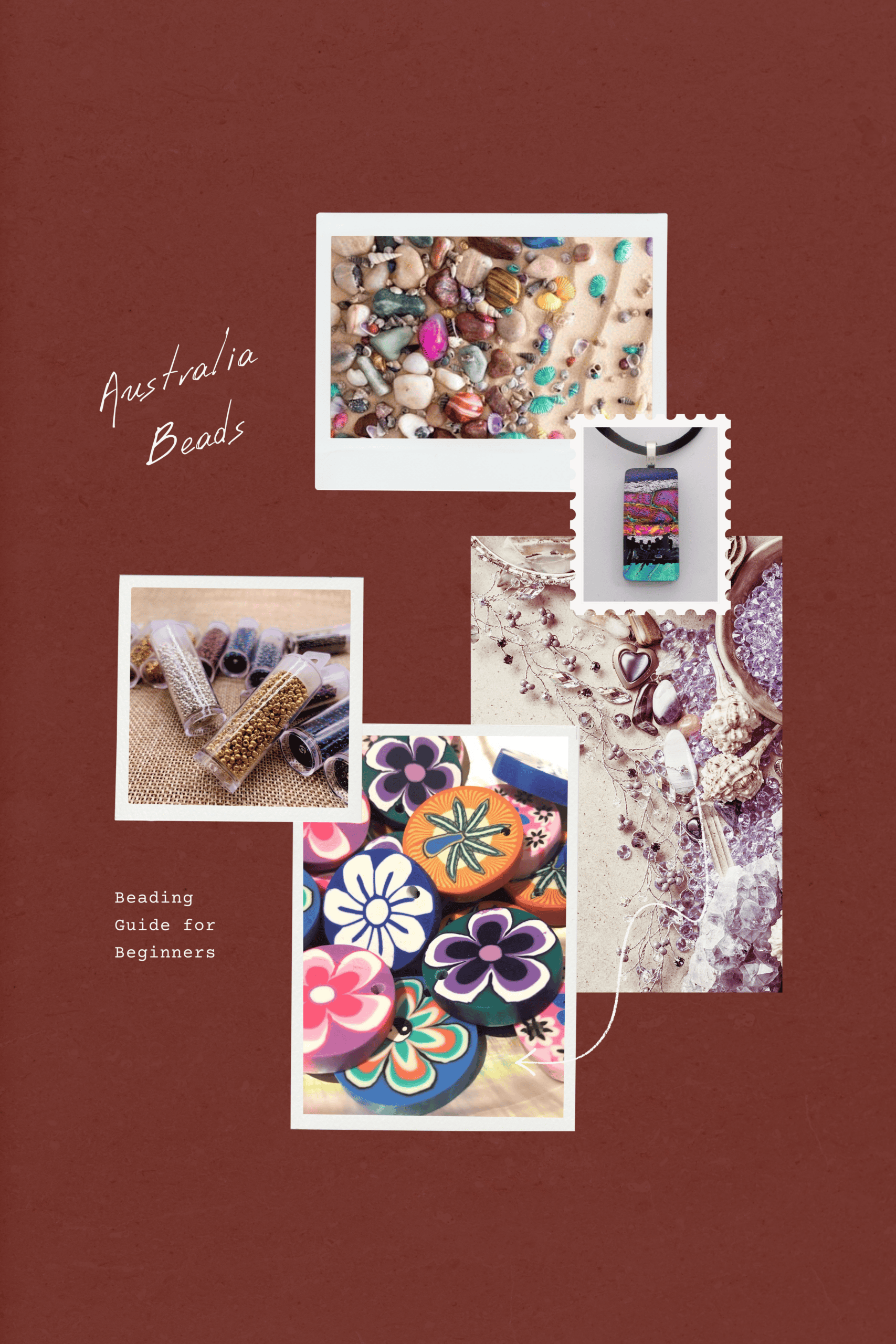 Colourful assorted beads for jewellery making — glass beads, seed beads, and crystal beads