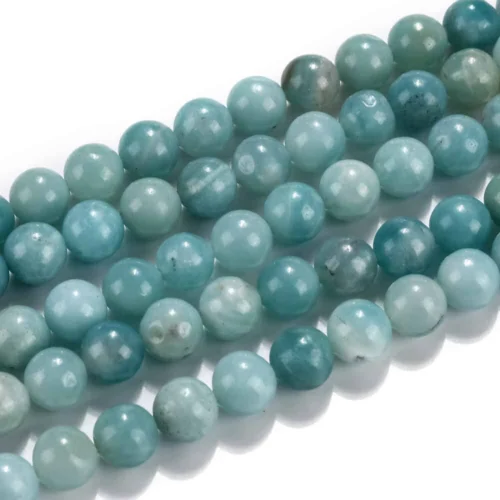 Natural Amazonite Gemstone Beads 8mm Round