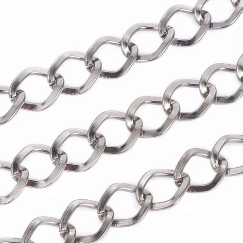 Silver Stainless Steel Twisted Chain
