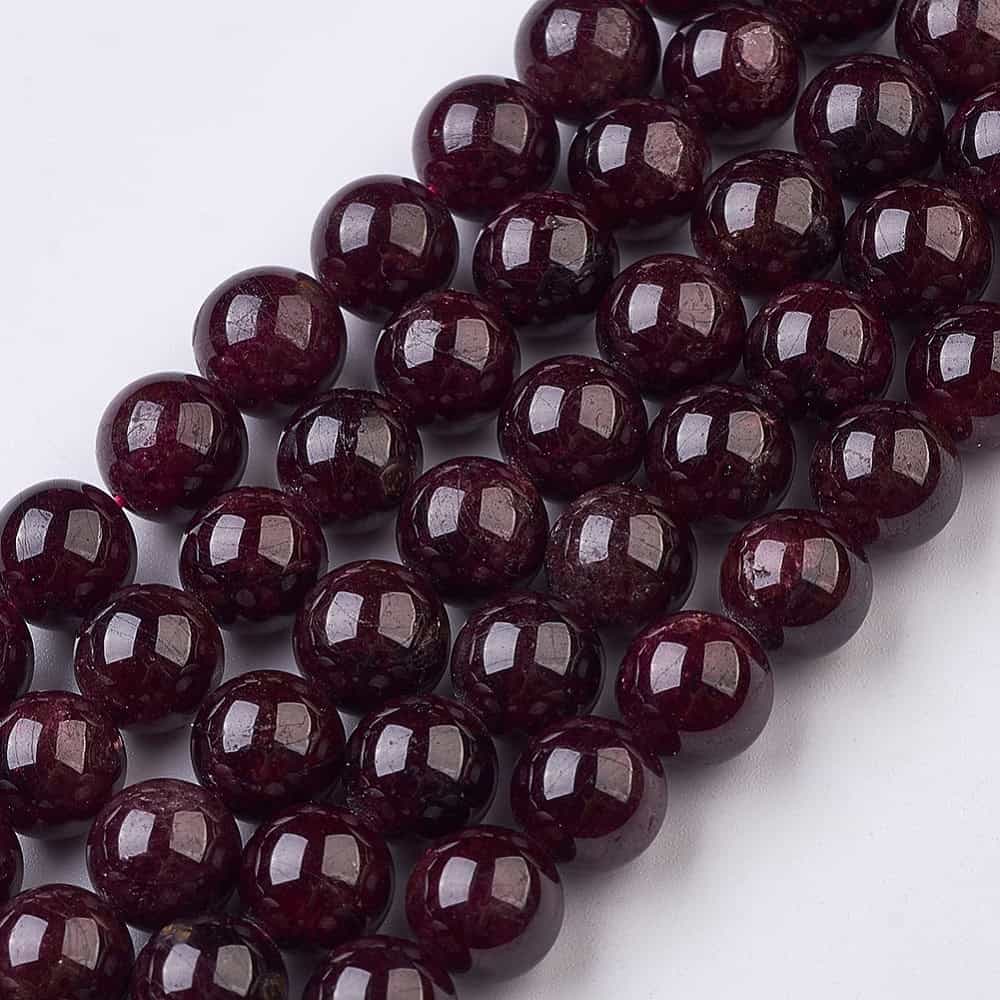 Red Garnet Natural Gemstones (8mm) - Image 9