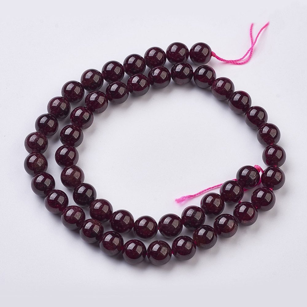 Red Garnet Natural Gemstones (8mm) - Image 6