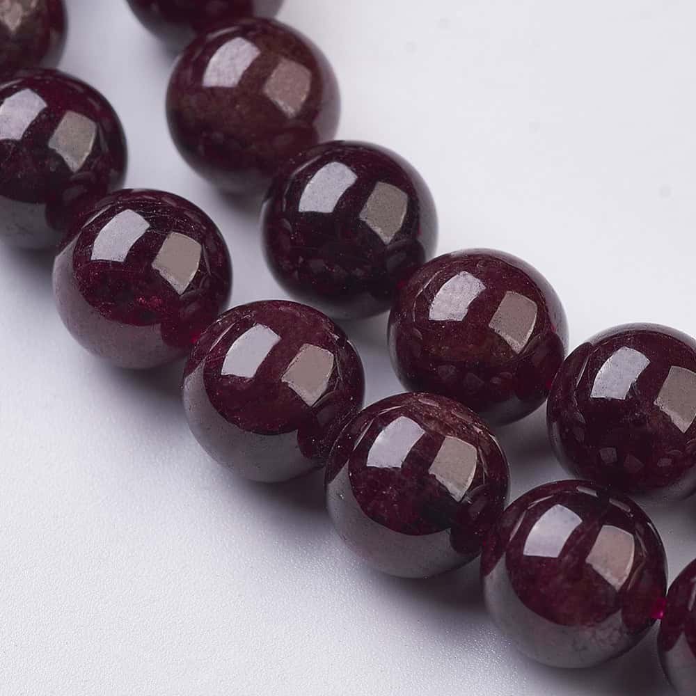 Red Garnet Natural Gemstones (8mm) - Image 5