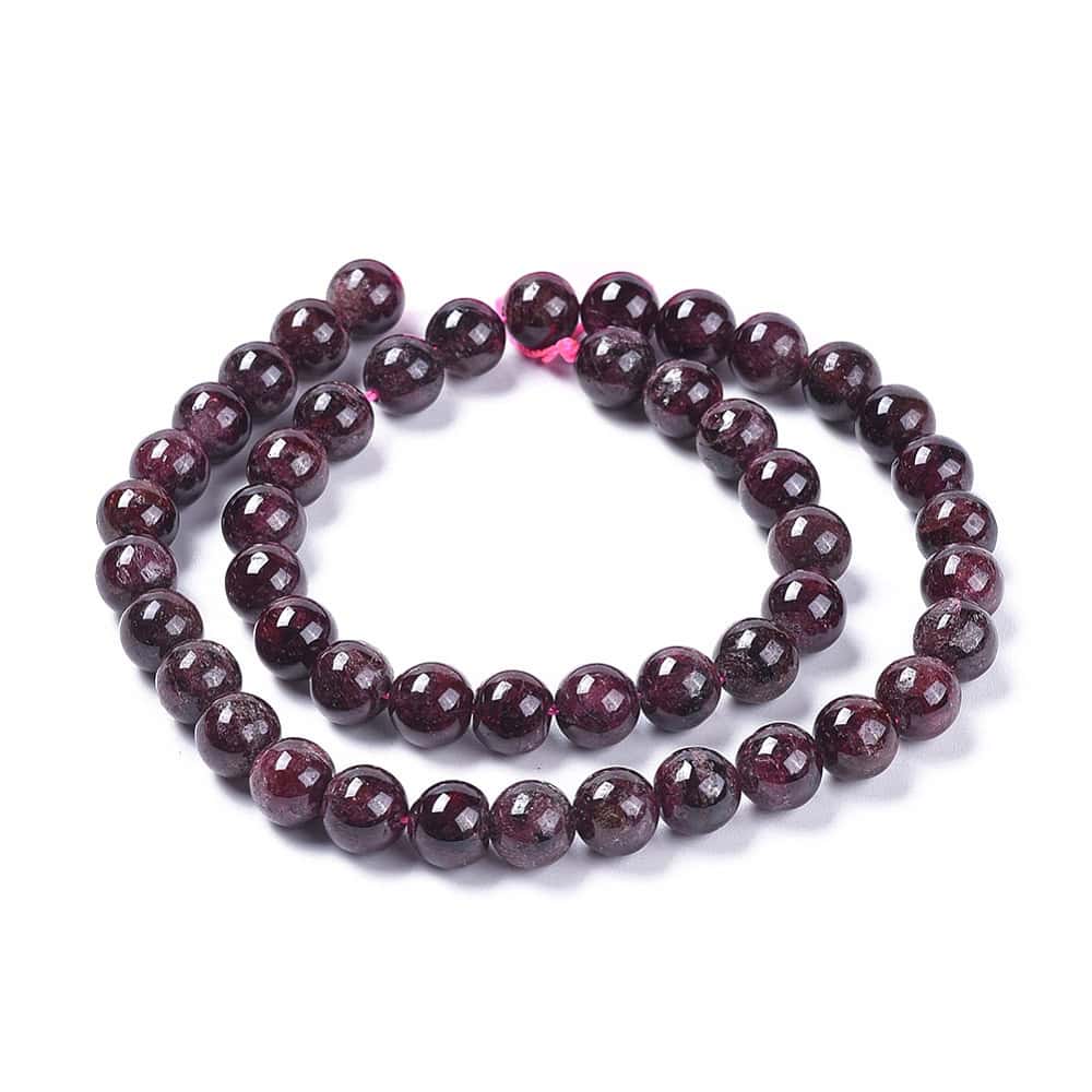 Red Garnet Natural Gemstones (8mm) - Image 7