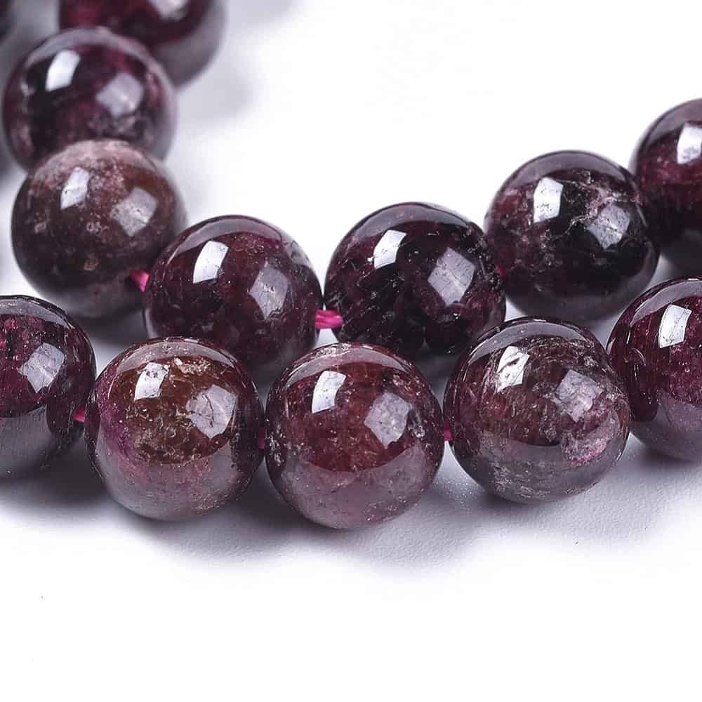 Red Garnet Natural Gemstones (8mm) - Image 3