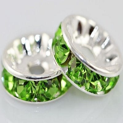Rhinestone Rondelle (6mm)